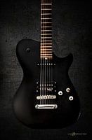 Guitar portrait black rock