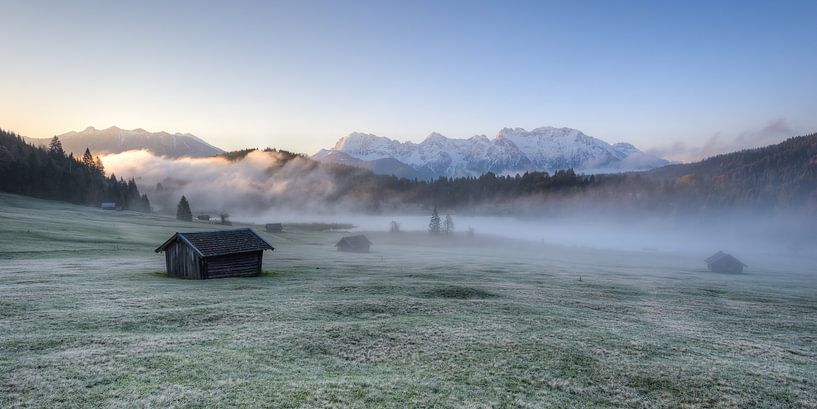 Matinée d'automne au lac Geroldsee en Bavière par Michael Valjak