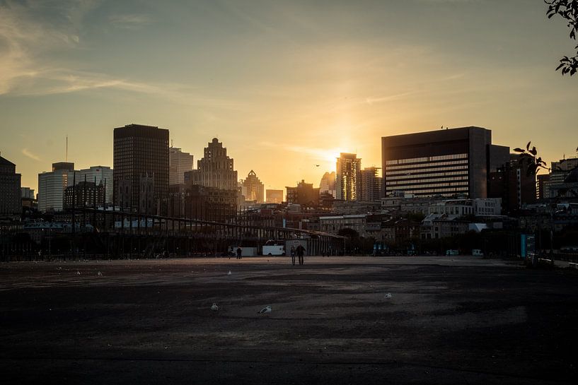 Sunset at the old port in Montreal by Luis Boullosa