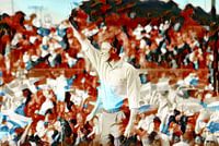 Former President Barack Obama during the US election.