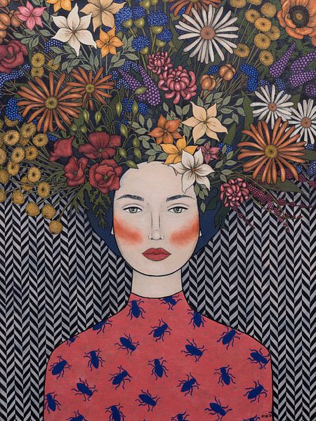 Blumen in meinem Kopf (Nr. 2023-04) von Kris Stuurop