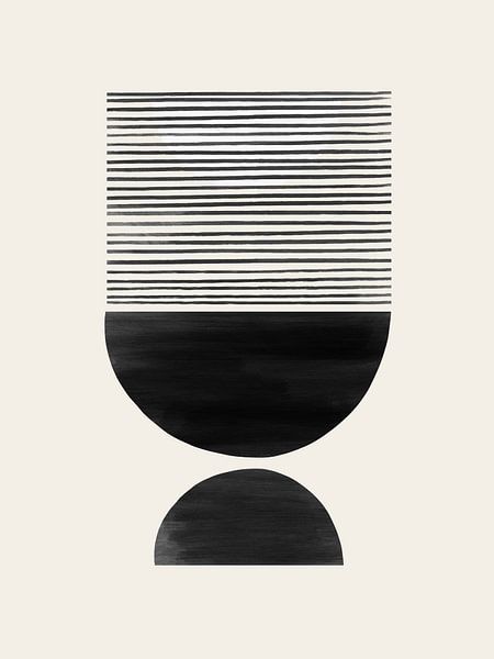 Mid Century Sunset | Noir par Bohomadic Studio