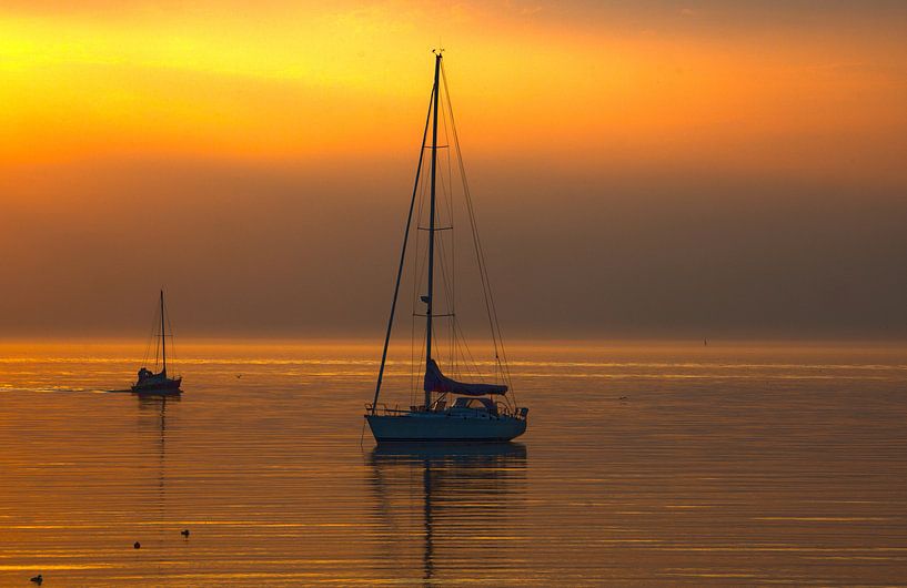 Zonsondergang Markermeer Flevoland von Juul Baars