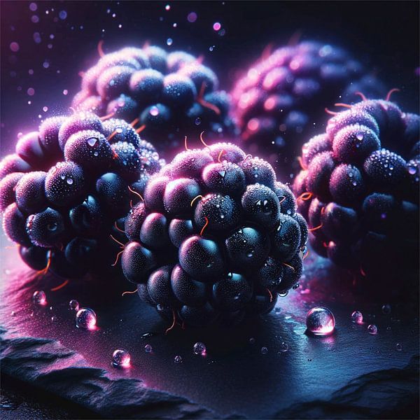 Delicious dark Blackberries par Eric Nagel