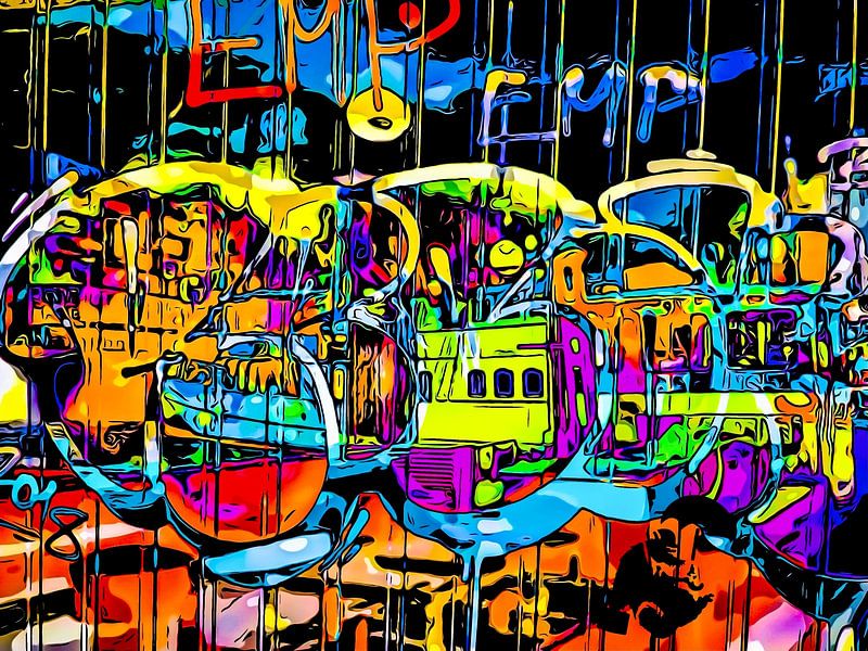 Graffiti am Hafen - Motiv 5 von zam art