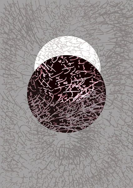 geschriebene Strukturen mit Kreis 11 von Claudia Gründler