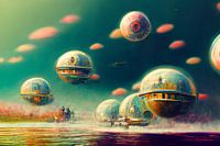 Alien-Fantasie, psychedelische Träume und fliegende Bohrinseln