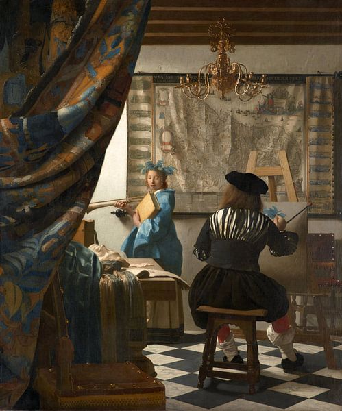 Johannes Vermeer.  L'art de la peinture par 1000 Schilderijen