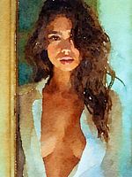 Porträt einer Frau Ölgemälde