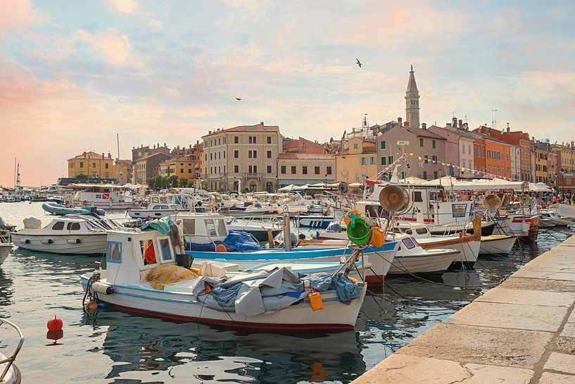 Hafen von Rovinj, Touristenort in Kroatien von SusaZoom