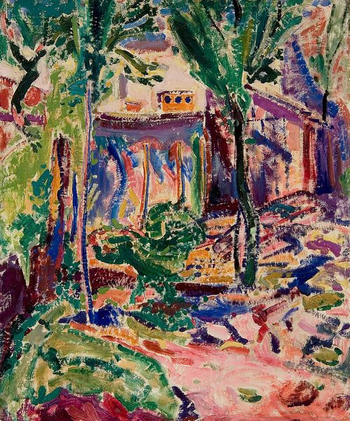 Landschaft mit Haus, Alfred Henry Maurer - 1910 von Het Archief