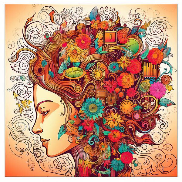 Painting The Muse of Invention by ARTEO Paintings