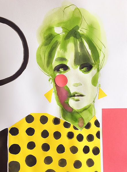 Polka Strom von Helia Tayebi Art