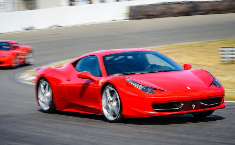 Ferrari 458 Italia driving fast by Sjoerd van der Wal Photography