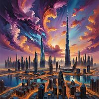 Die Skyline von Dubai