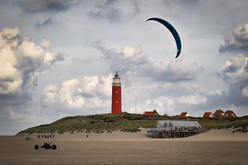 Phare de Texel avec buggy. par Anneke Hooijer