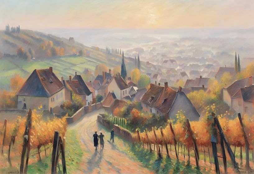 Vignobles en Alsace par Kees van den Burg