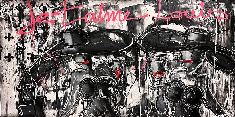 Je t'aime Louis - von Geoffrey Wejn (Wine) von Geoffrey Wijn - WINE ART GALLERY