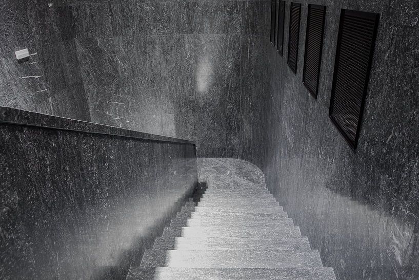 A marble staircase by Marcel Derweduwen