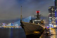 Navy ship HMS Kent in Rotterdam