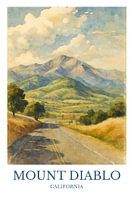 Vue enchanteresse sur le Mont Diablo