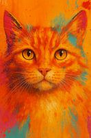 Expressieve Rode Kat