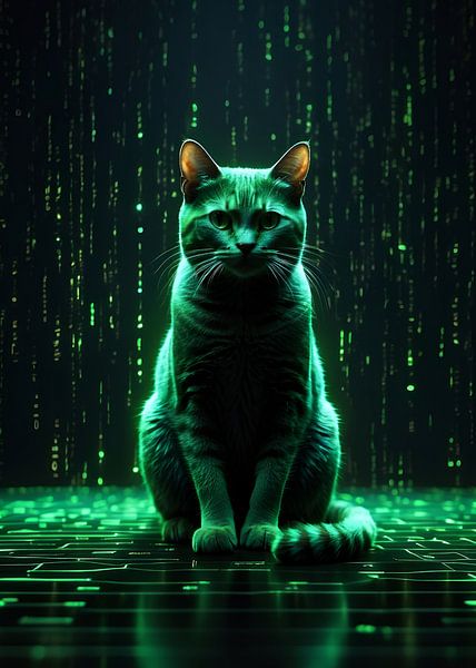 sitzende Katze von Muhammad Yunus