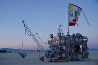 Burning Man  - Zonsondergang - Playa - Artcar