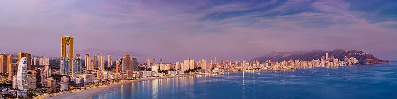 Benidorm evening panorama, Spain by Adelheid Smitt