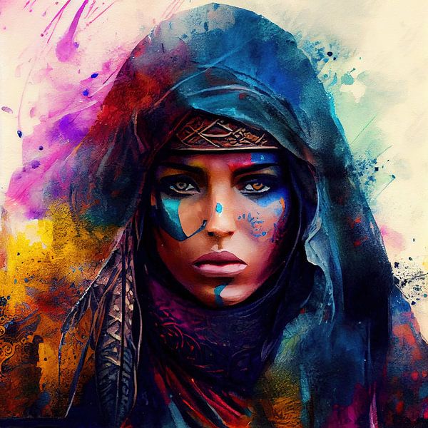 Powerful Tuareg Woman #1 by Chromatic Fusion Studio