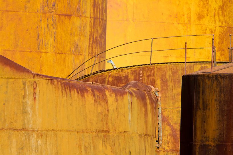 Old oil tanks by Angelika Stern