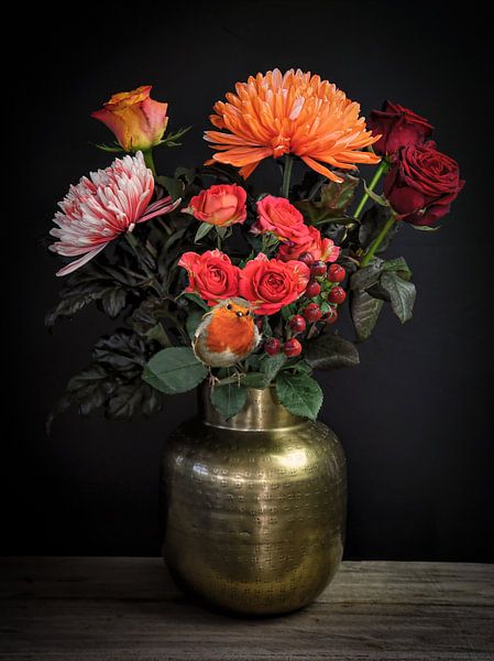 Stilleben: Rot und Orange in Gold von By Marjolein Design