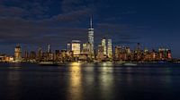 Skyline von New York City bei Nacht