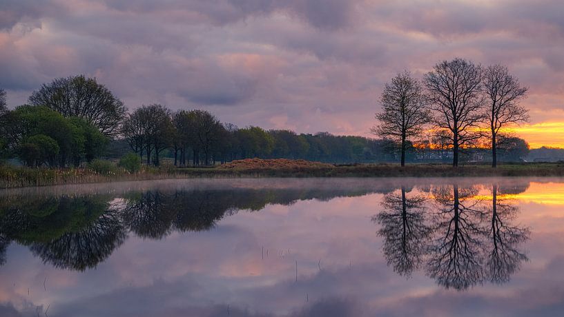 Sunrise at the Scharreveld, Drenthe by Henk Meijer Photography