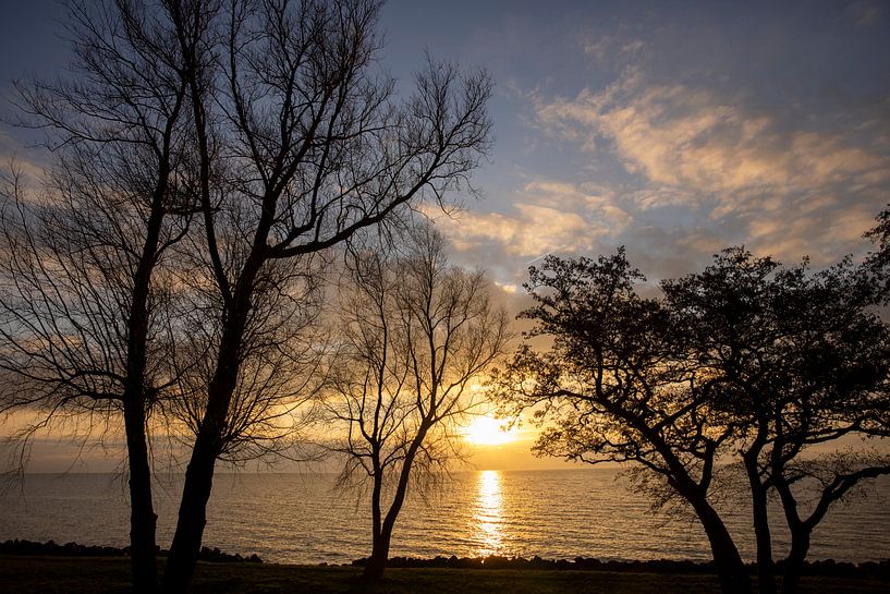 Magical Sunset over the IJsselmeer by Rik Brussel