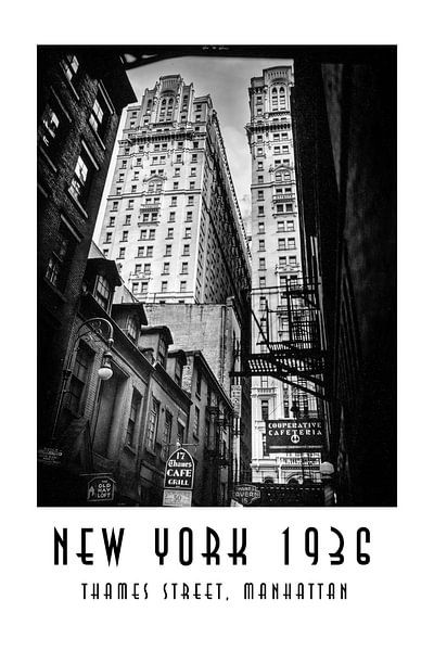 New York 1936: Thames Street, Manhattan by Christian Müringer