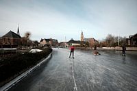 Nieuwkoopse Plassen in winter with ice