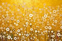 Blumenfeld aus Gold, Gustav Klimt