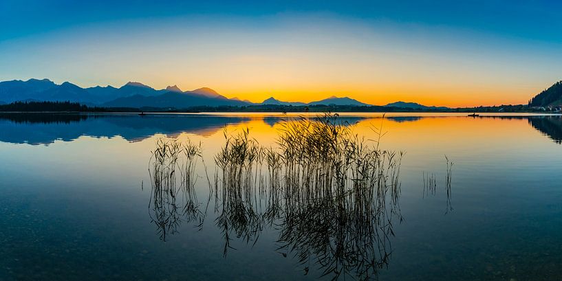 Sunset, Hopfensee by Walter G. Allgöwer