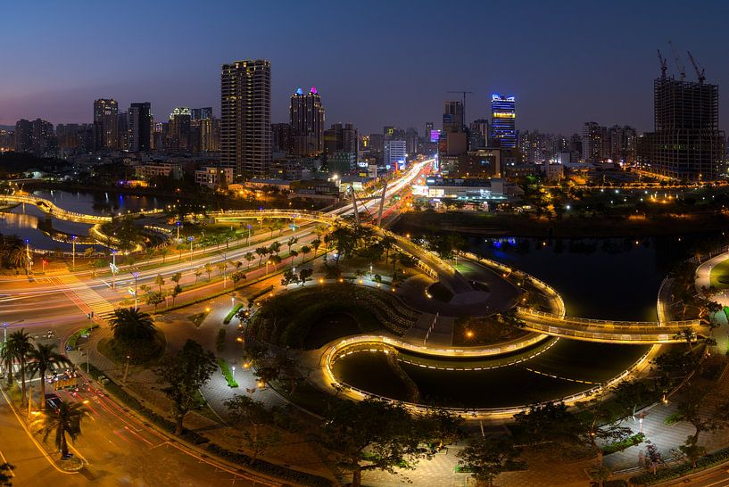 Heart of Love river, Kaohsiung City Taiwan by Jos Pannekoek