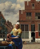 Milkmaid dans la ruelle de Vermeer