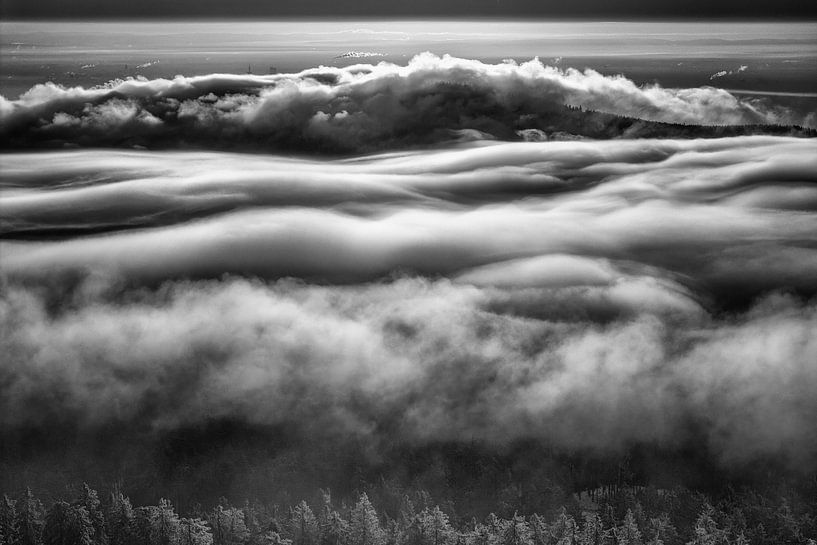 Formations nuageuses dans les montagnes par Heiko Meier