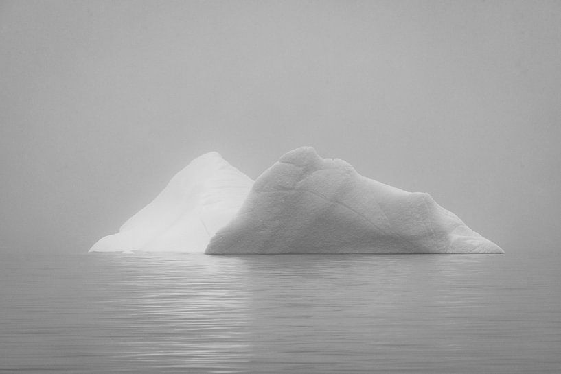 Icebergs scintillants dans la baie de Disko, Groenland. par Martijn Smeets