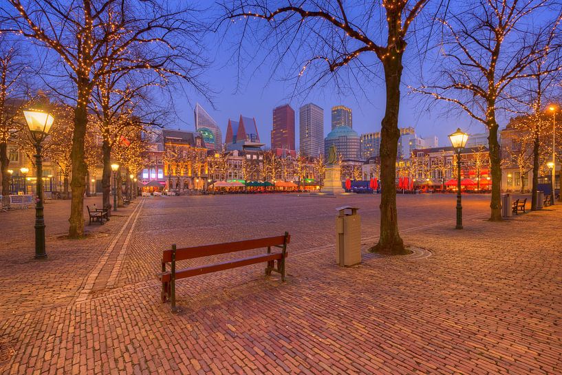 Skyline of The Hague at Night by Rob Kints