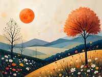 Goldene Stunde auf der Wiese