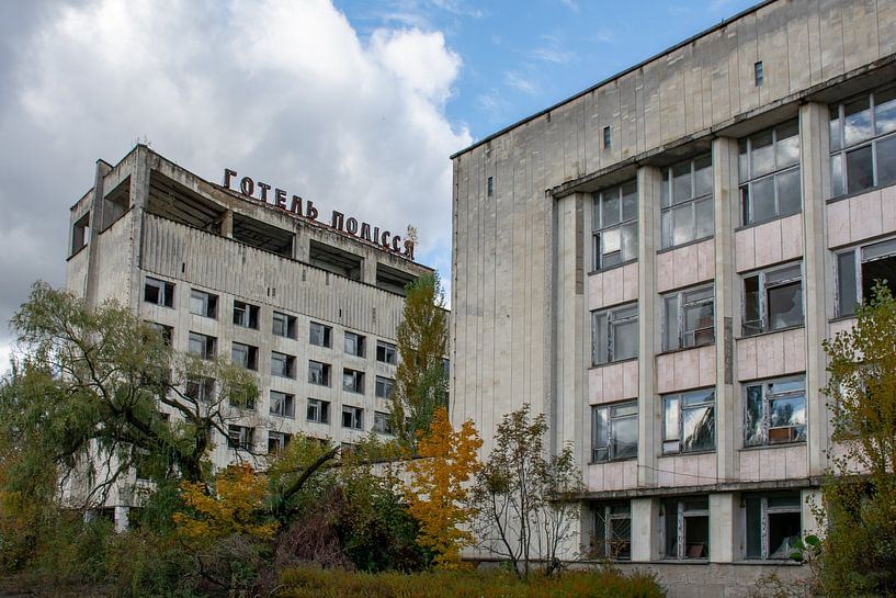 The town hall and a hotel in Pripyat by Tim Vlielander