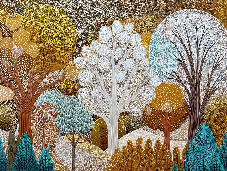 Bomen Decoratie | A Warm Embrace of Nature van Bloemen Studio