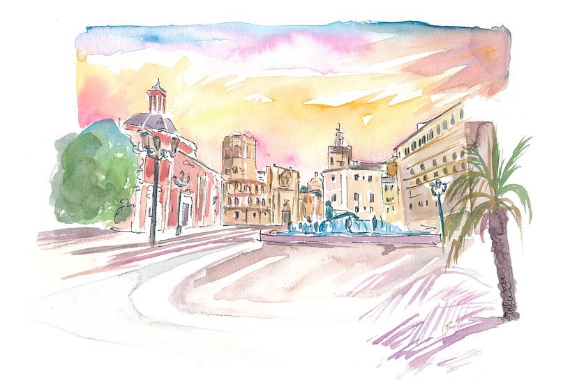 Valencia Mare De Deu Street Scene by Markus Bleichner