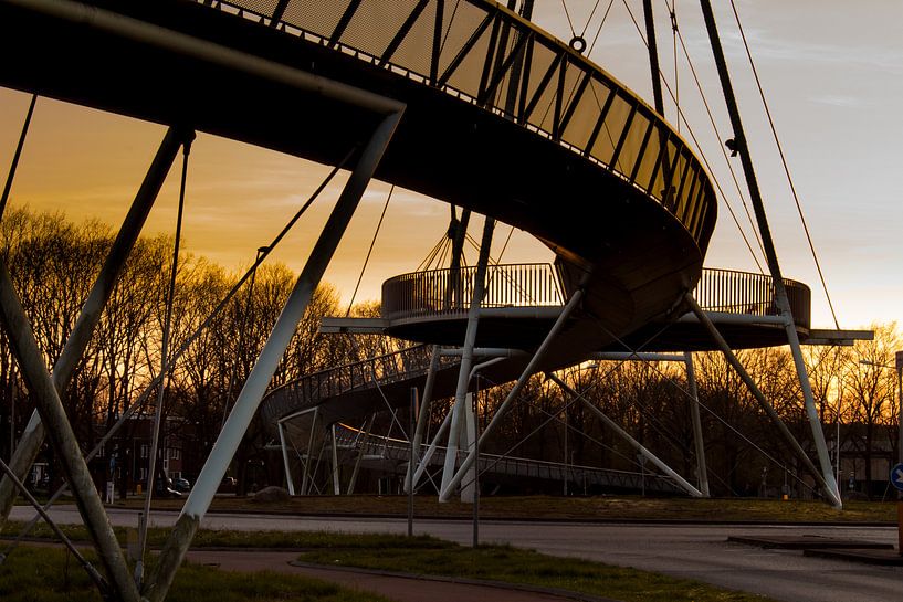 Sonnenuntergangsbrücke von Gert-Jan Kamans