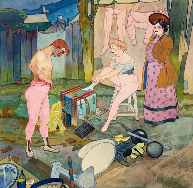 Le Cirque Corvi (ca. 1893) painting by Georges de Feure. by Studio POPPY